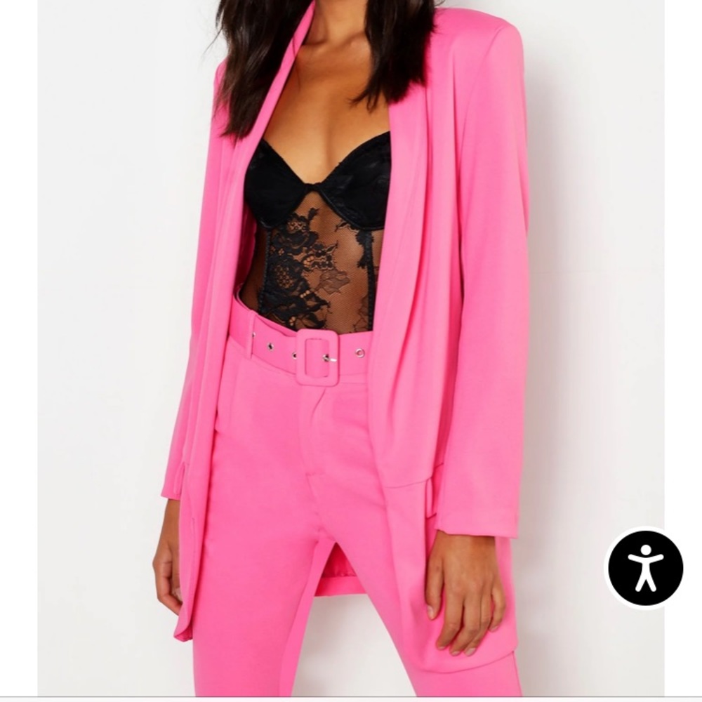 Tall pink blazer